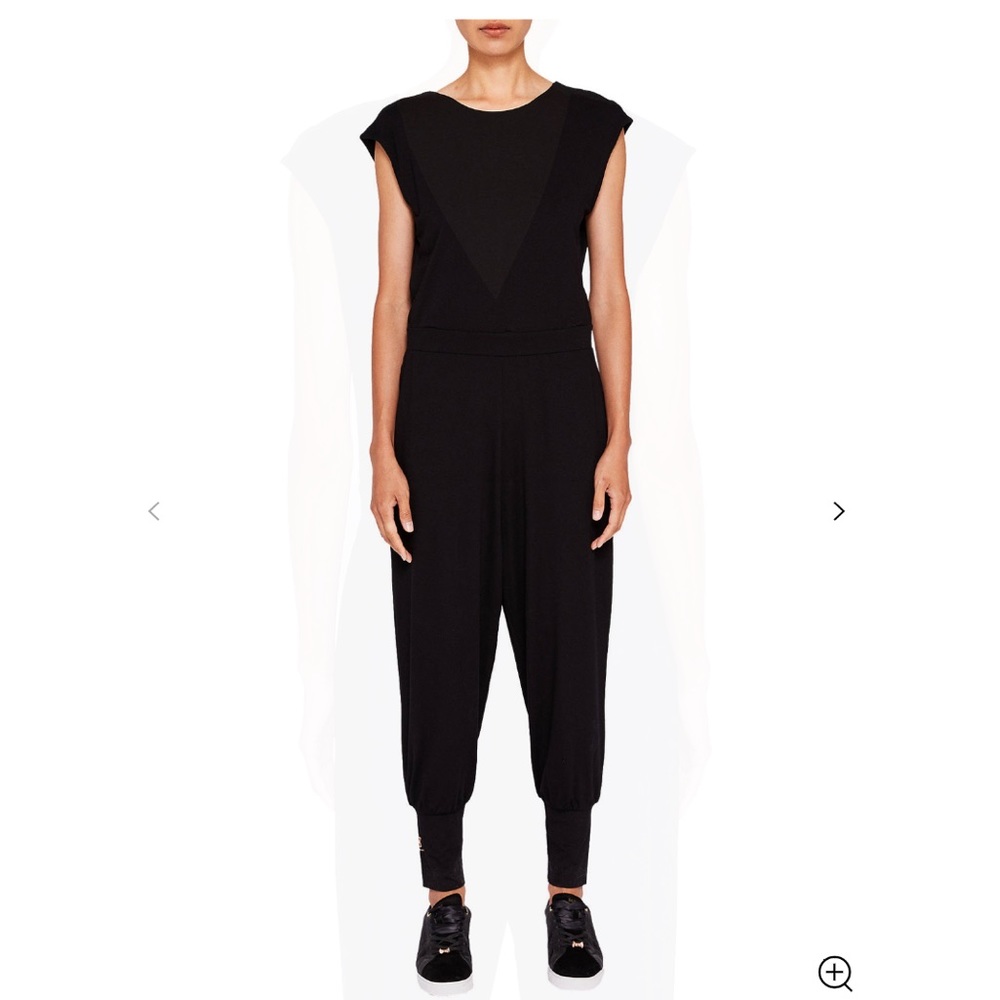 Ted Baker Relax Reversible Jersey Jumpsuit, Black